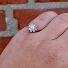 Image 10 of Diamonde White Gold Ring with Pearl & Diamonds