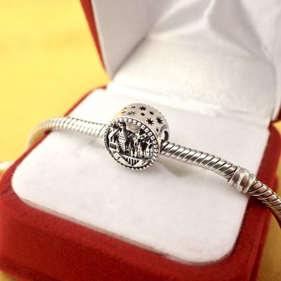 Image 2 of Pandora x Harry Potter charm; Silver; Hogwarts School of Witchcraft and Wizardry