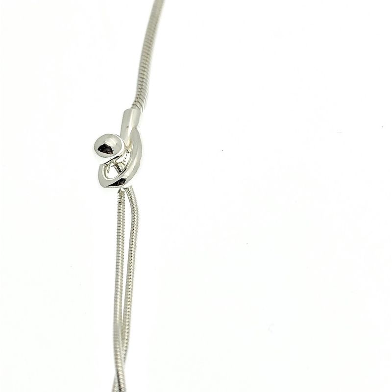 Image 4 of Silver fantasy snake link necklace | 47 cm