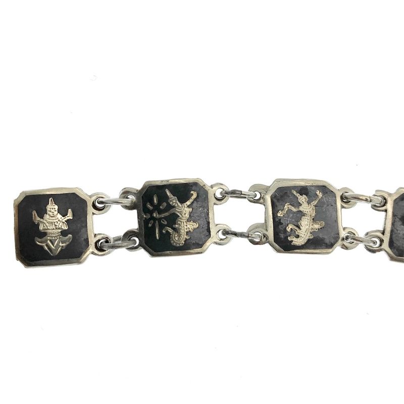 Image 2 of Silver Wayang bracelet | 19 cm