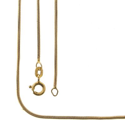 Image 1 of Gold snake link chain | 44 cm