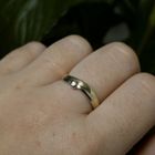 Image 11 of Two-tone gold solitaire ring with diamond | 0.005 ct.