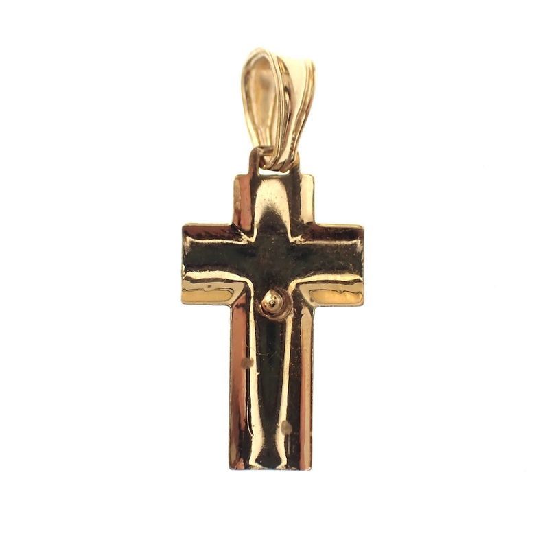 Image 5 of Vintage gold pendant of a cross with corpus
