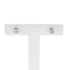 Image 1 of White gold stud earrings with zirconia