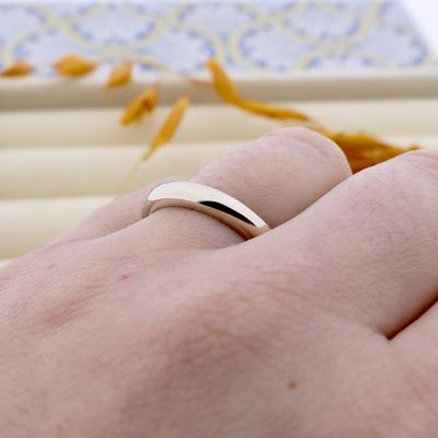 Blush white gold sliding ring Image 2 of Blush white gold sliding ring