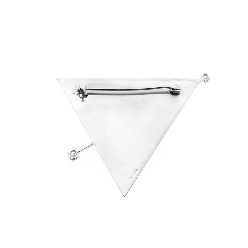 Image 9 of White gold brooch with diamonds