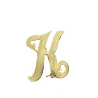 8 carat brooch; Letter K