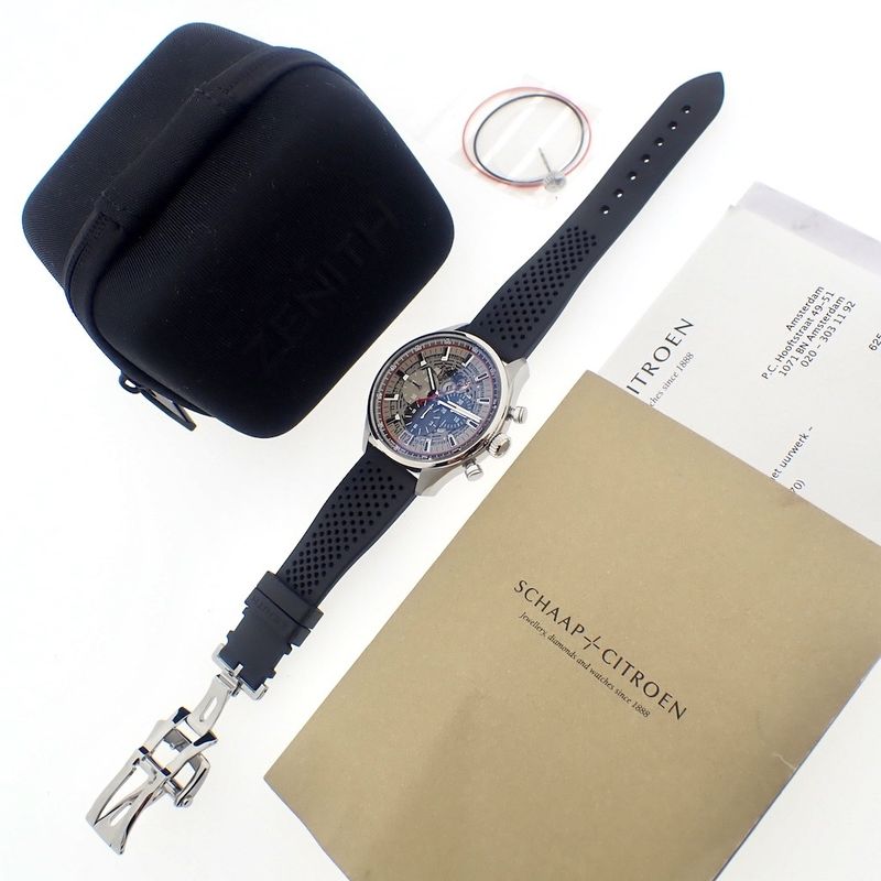 Image 2 of Zenith El Primero Skeleton; Chronograaf heren horloge