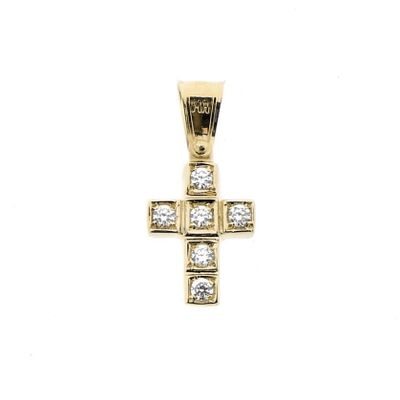 Gold cross with zirconia Image 1 of Gold cross with zirconia