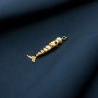 Image 2 of 18 carat gold pendant with ruby ​​and pearl; fish