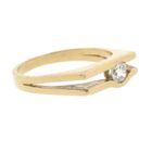 Image 6 of Gold ring with diamond 0.22 ct.