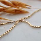 Image 2 of Golden Venetian link chain; 40 cm