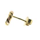 Image 5 of Vintage tricolor gold stud earrings