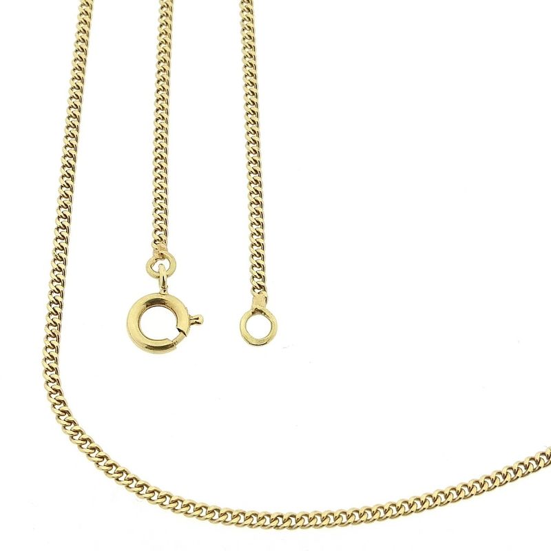 Image 1 of Gold gourmet link chain | 50.5 cm