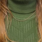 Image 9 of Gold jasseron link chain with decorative clasp | 44 cm