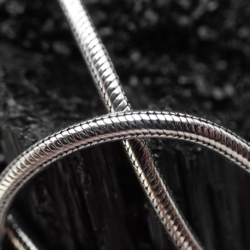 Image 4 of Silver snake link chain | 50.5 cm