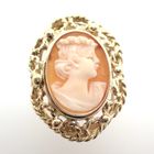 Image 2 of Vintage gold ring with cameo