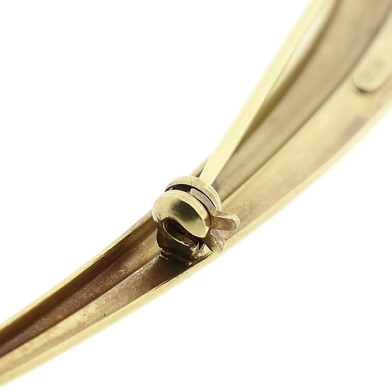 Afbeelding 6 van Gouden broche met zirconia