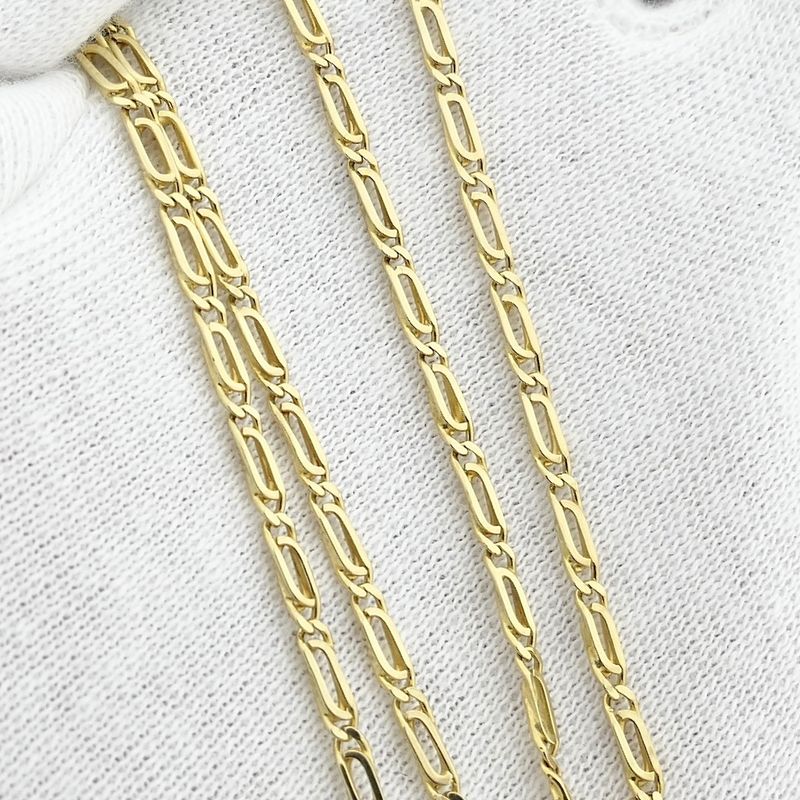 Image 9 of Gold navy link chain; 43.5 cm