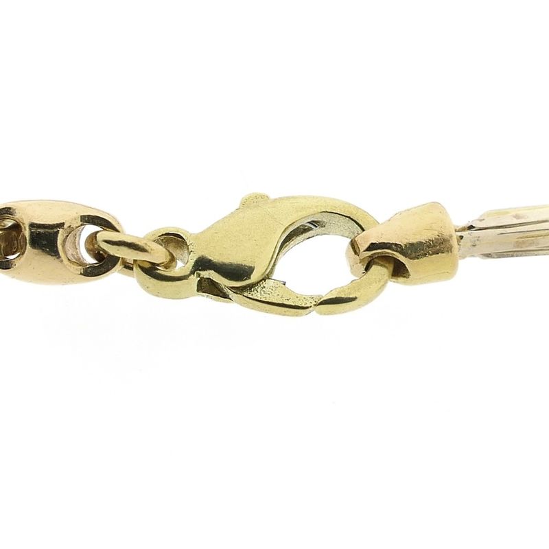 Image 6 of Bicolor gold Figarope bracelet; Cento group | 16.5 cm