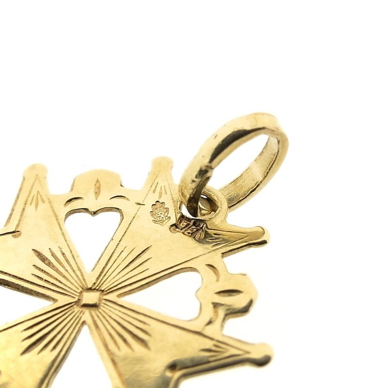 Image 8 of Gold pendant | Huguenot Cross
