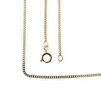 8-karat flat gourmet link chain | 60 cm