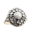 Image 3 of Victorian cocktail ring with rose-cut diamonds | approx. 0.94 ct.