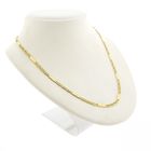 Image 2 of Gold closed Figaro link chain | 46 cm