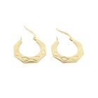 Image 6 of Gold lapidary earrings | Ø 19.5 mm