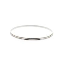 Silver subtle slave bracelet | Ø 61 mm