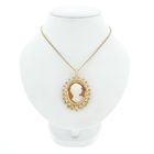Image 12 of Vintage gold pendant/brooch with cameo