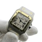 Image 10 of Cartier Santos Galbee; Gold/steel unisex watch
