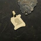 Image 10 of Gold pendant of the face of Jesus on parchment