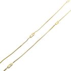 Image 6 of Gold long S-link necklace with love knots