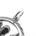 Image 5 of Silver zodiac sign pendant; Aquarius