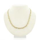 Image 1 of Bicolor gold fantasy link necklace