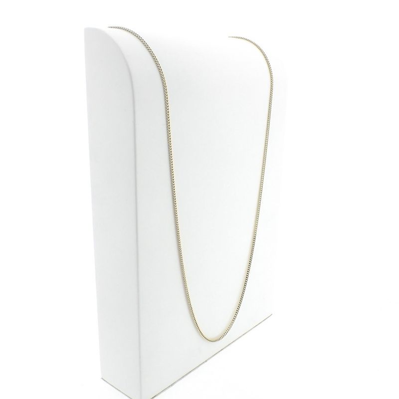 Image 3 of Gold long gourmet link necklace | 71 cm