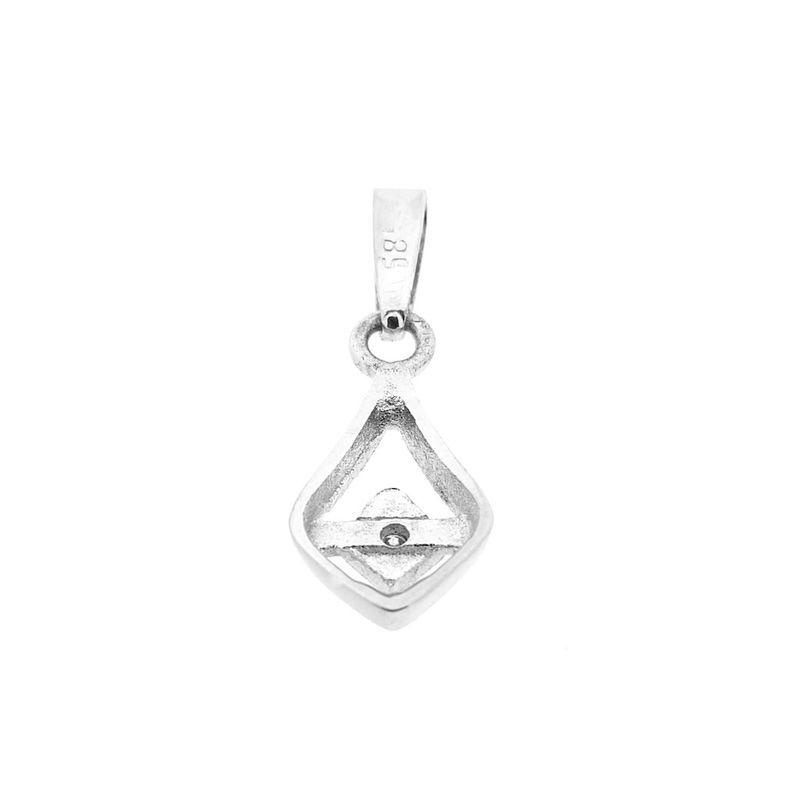Image 9 of Subtle white gold pendant with diamond; 0.02 ct.