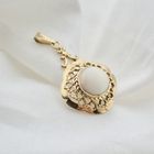 Image 4 of Gold pendant with white opal | Vintage