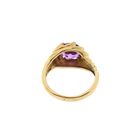 Image 6 of Vintage Gold Ring with Synthetic Purple Gemstone