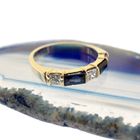 Image 7 of Gold ring with diamond and sapphire | 0.30 ct.