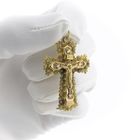 Image 10 of Gold antique pendant of a cross with corpus | INRI