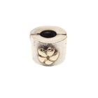 Image 3 of Pandora clip charm; Silver with gold; Daisy