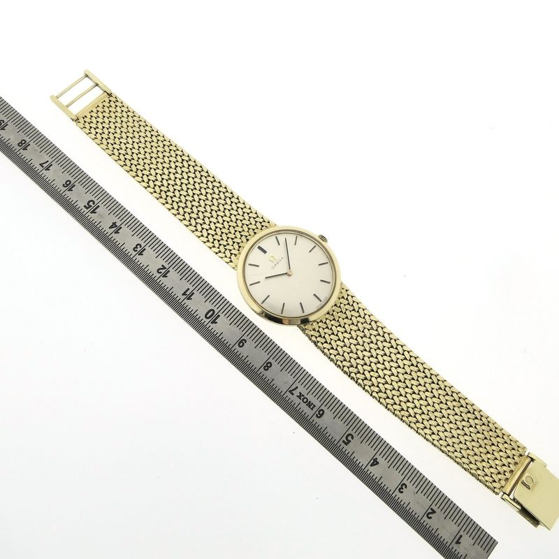 Image 19 of Omega Geneva Ref. 7166; Vintage 14k Gold Men's Watch