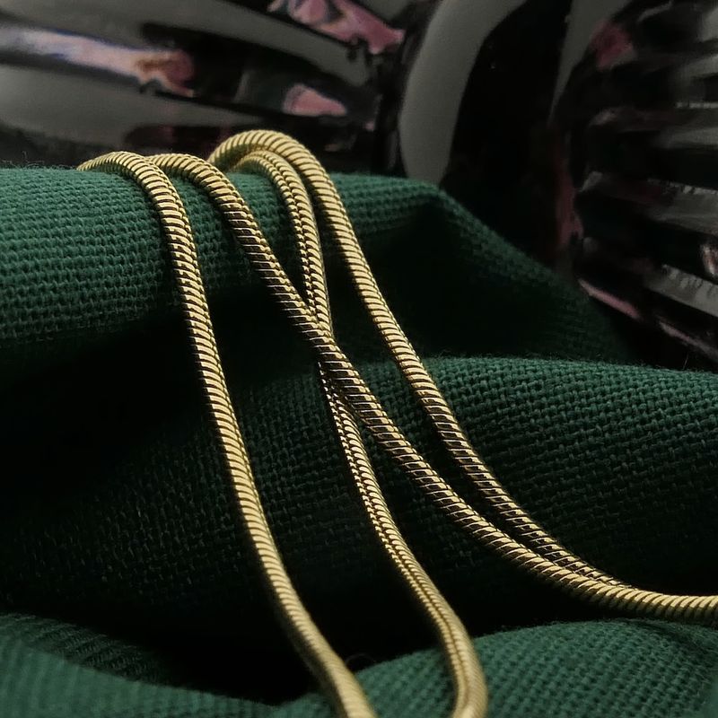 Image 2 of Gold snake link chain | 44 cm