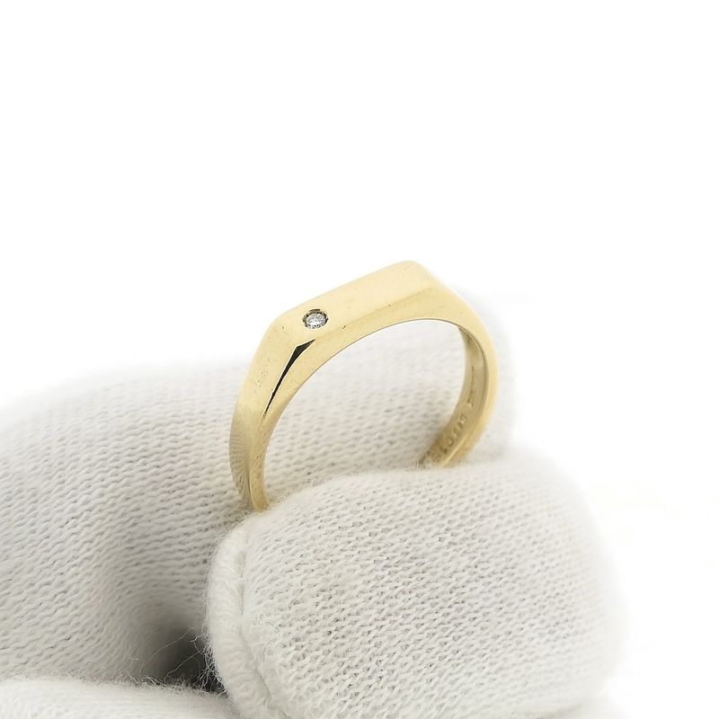 Image 7 of Diamond gold ring with diamond 0.015 ct.