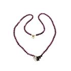 Image 2 of Glass bead necklace with gold pendant