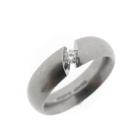 Niessing white gold Narcissus ring set with diamond