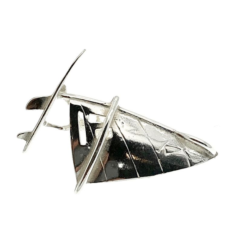 Image 4 of Silver pendant; Windsurfer