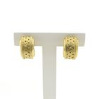Image 1 of 19.2 carat gold semi-circular earrings; Ø 16.5 mm